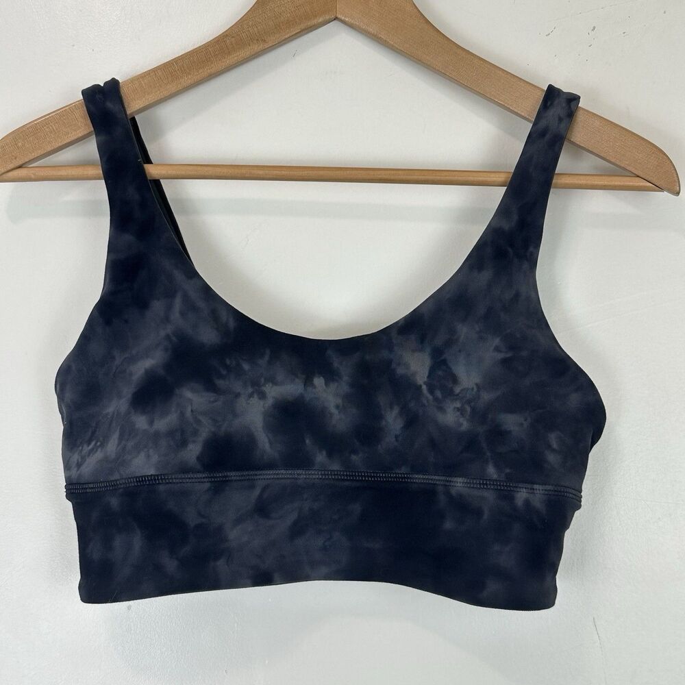 Lululemon Align Reversible Bra Size 8 A/B Cups Diamond Dye Pitch Grey Graphite
